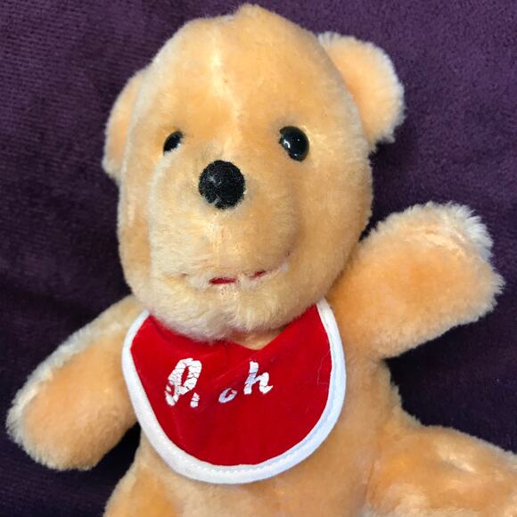 Bibbed Winnie The Pooh Walt Disney Productions Stuffed Animal Plush - Picture 1 of 4